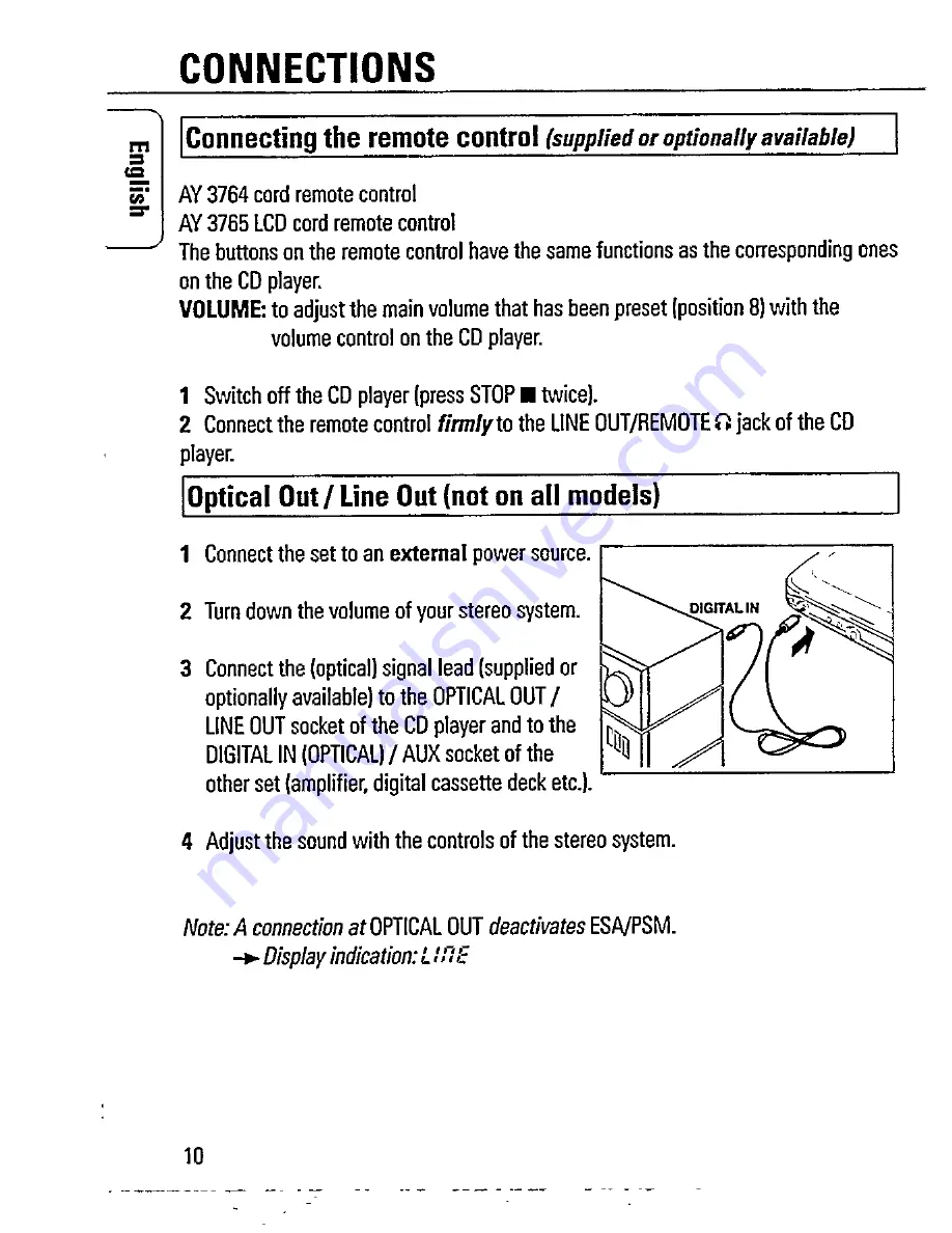 Philips AZ 7594 Instructions For Use Manual Download Page 10