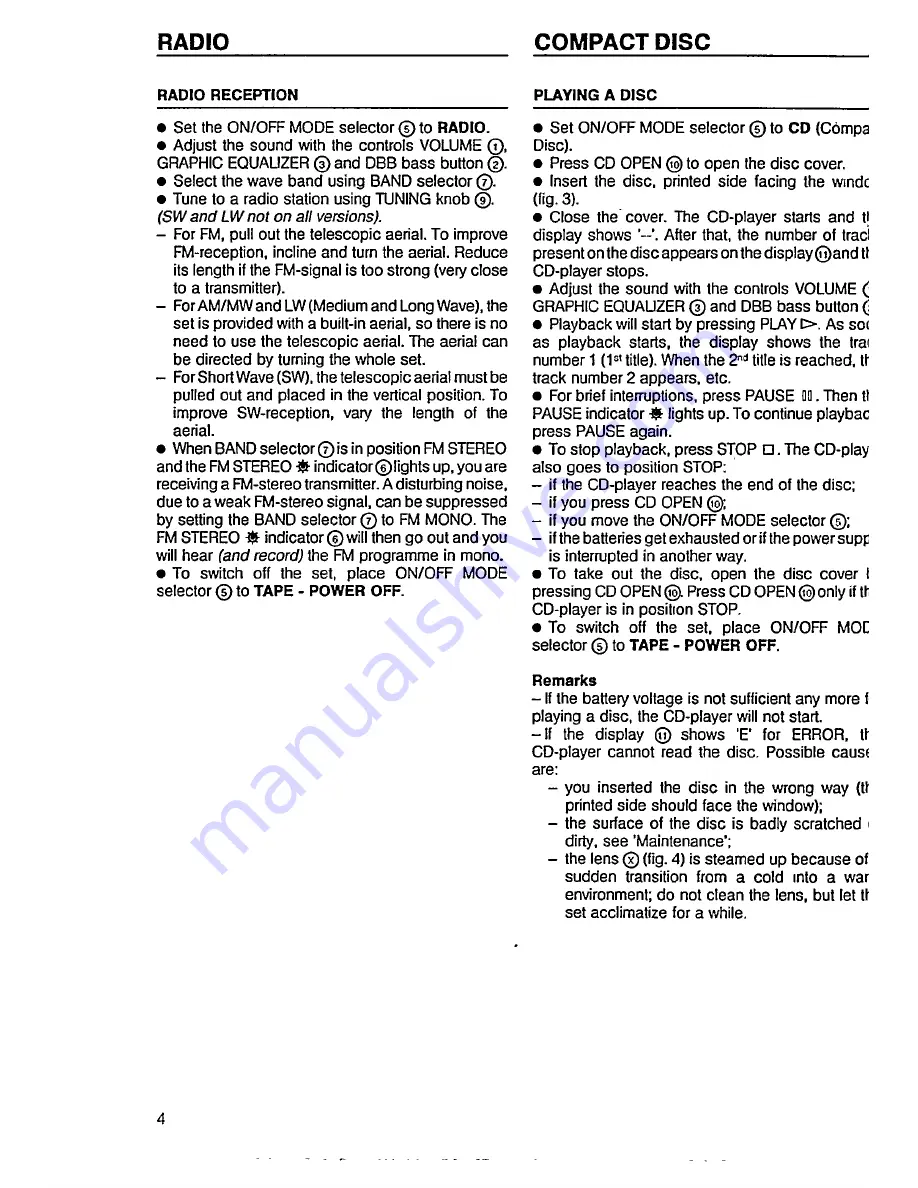 Philips AZ 8100 User Manual Download Page 6