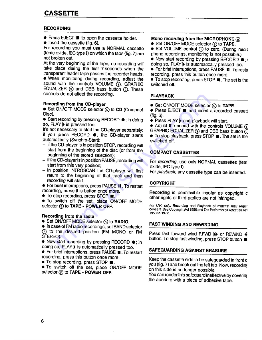 Philips AZ 8100 User Manual Download Page 8