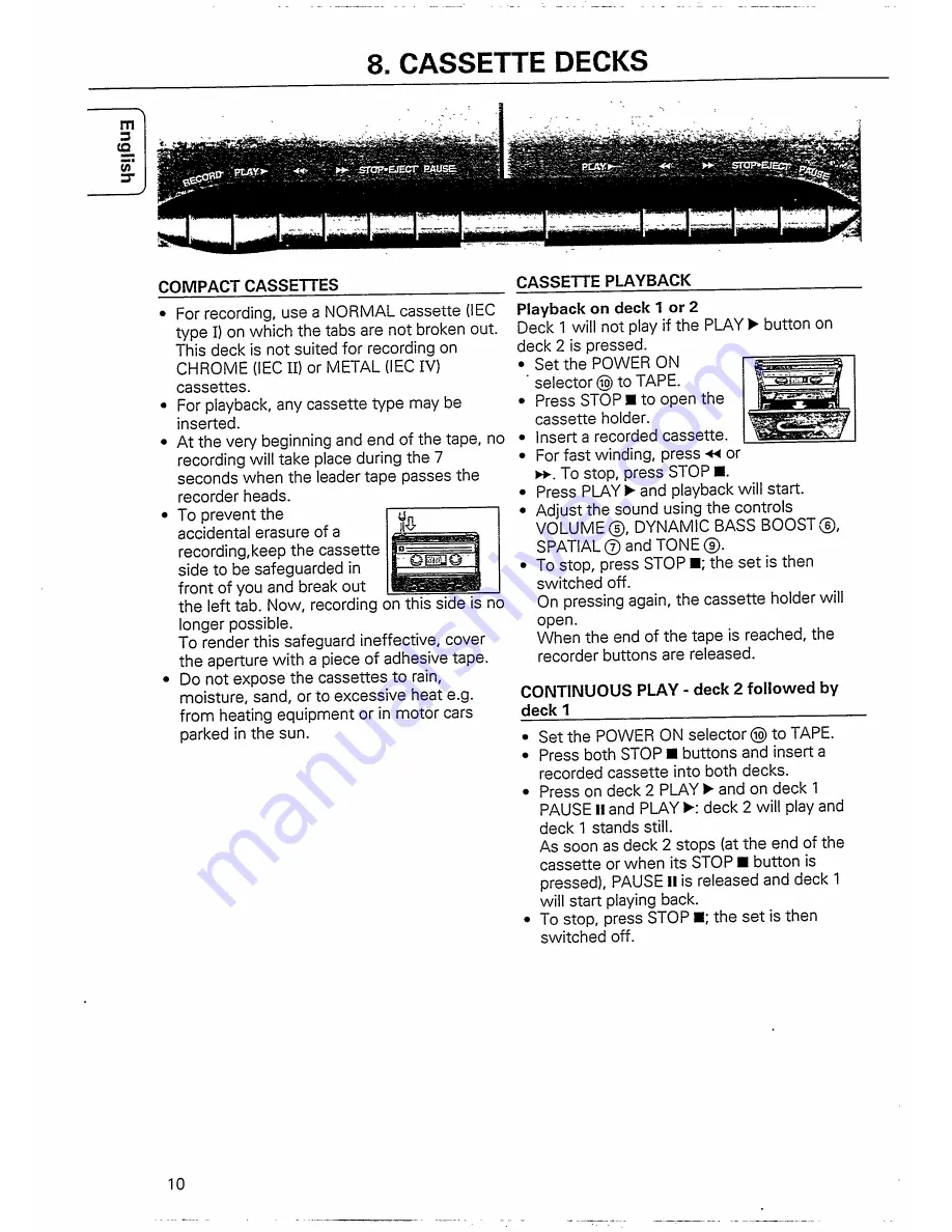 Philips AZ 8567 Скачать руководство пользователя страница 11