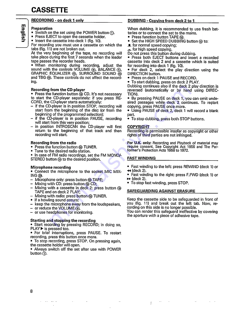 Philips AZ 9610 User Manual Download Page 8