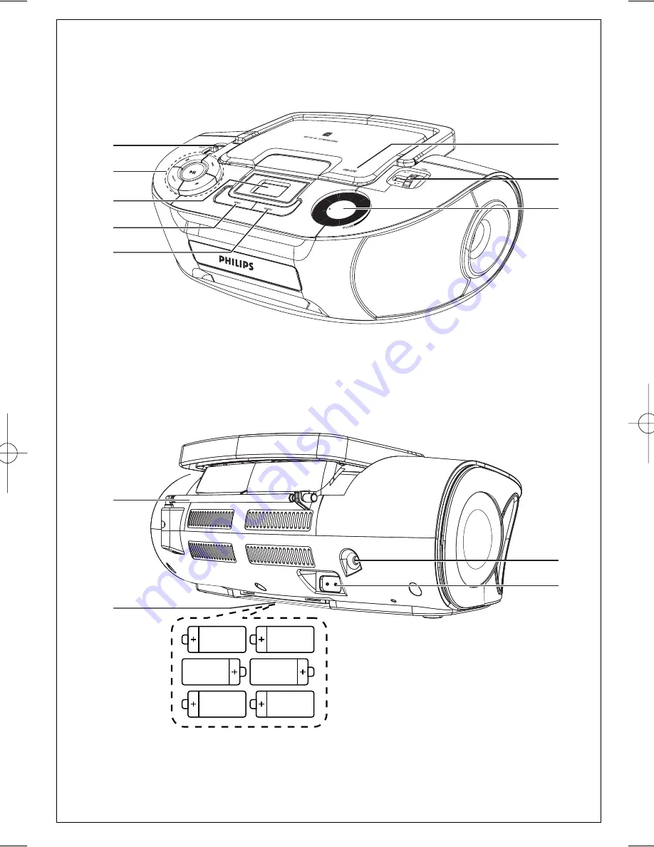 Philips AZ1123W User Manual Download Page 2