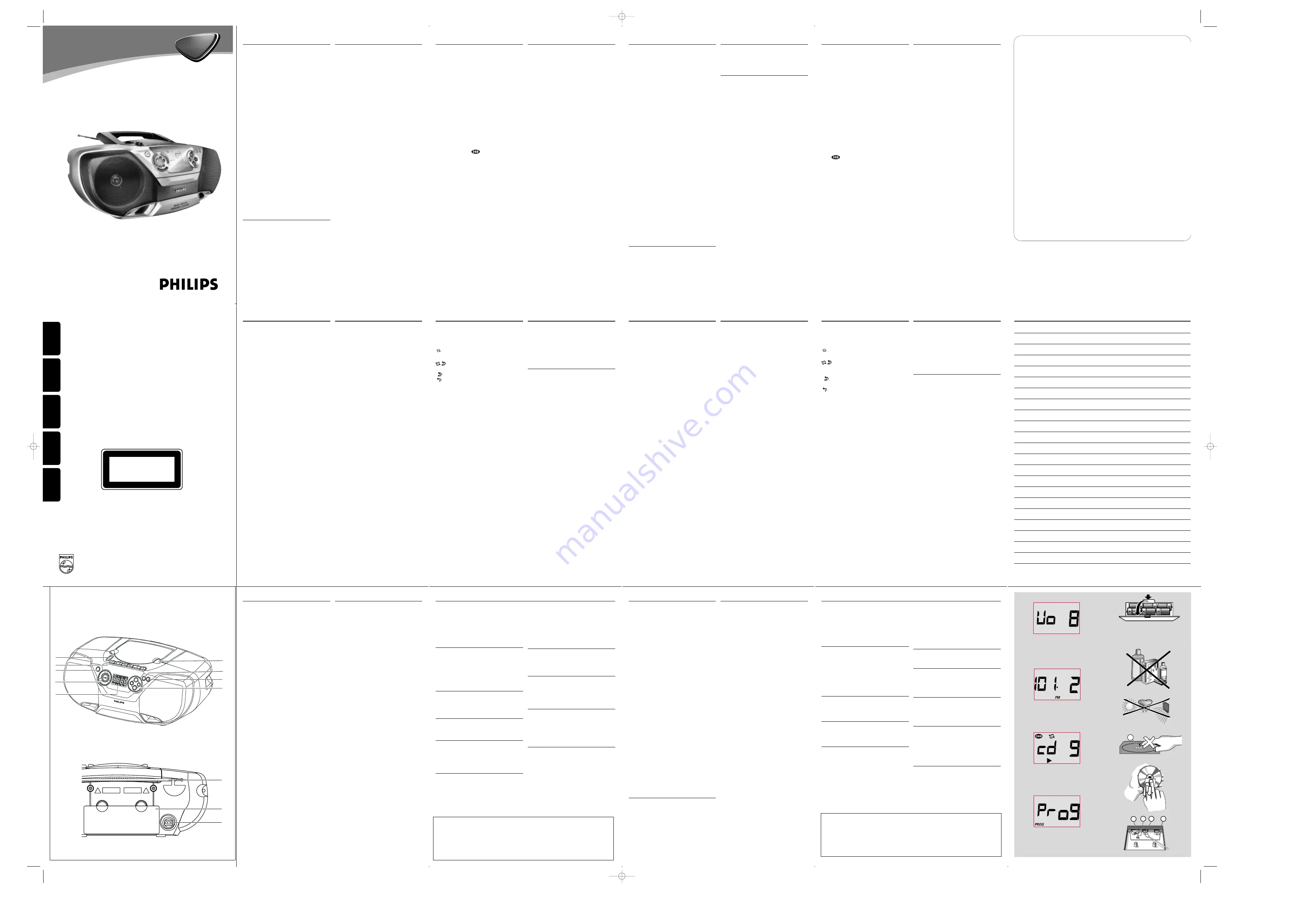 Philips AZ1310 User Manual Download Page 1