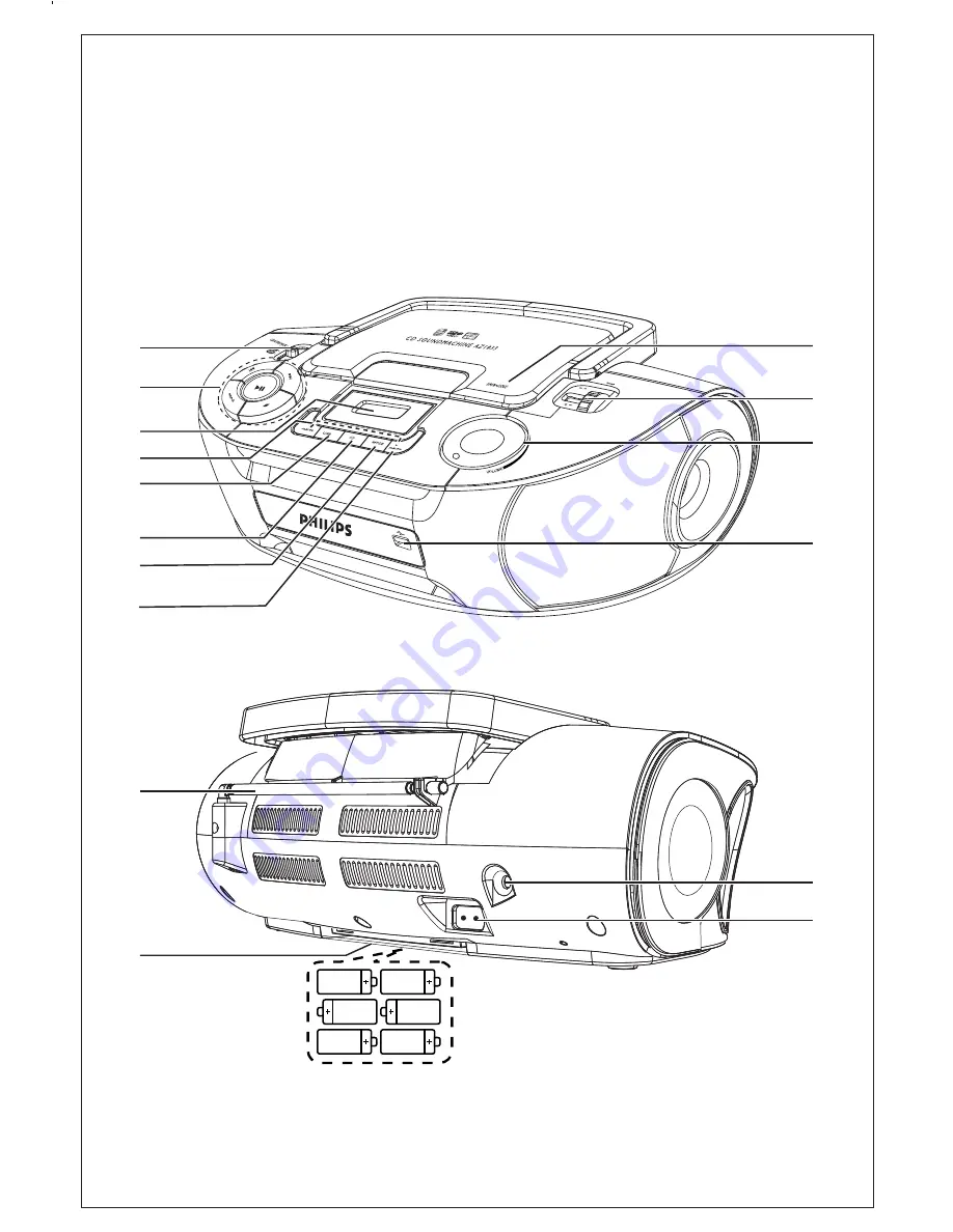 Philips AZ1832B User Manual Download Page 2