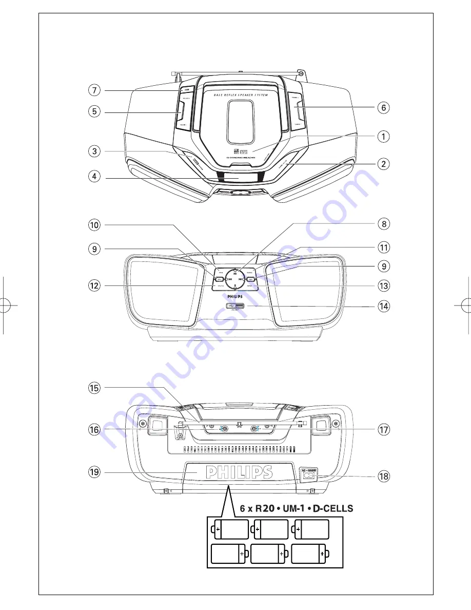 Philips AZ1840 User Manual Download Page 2