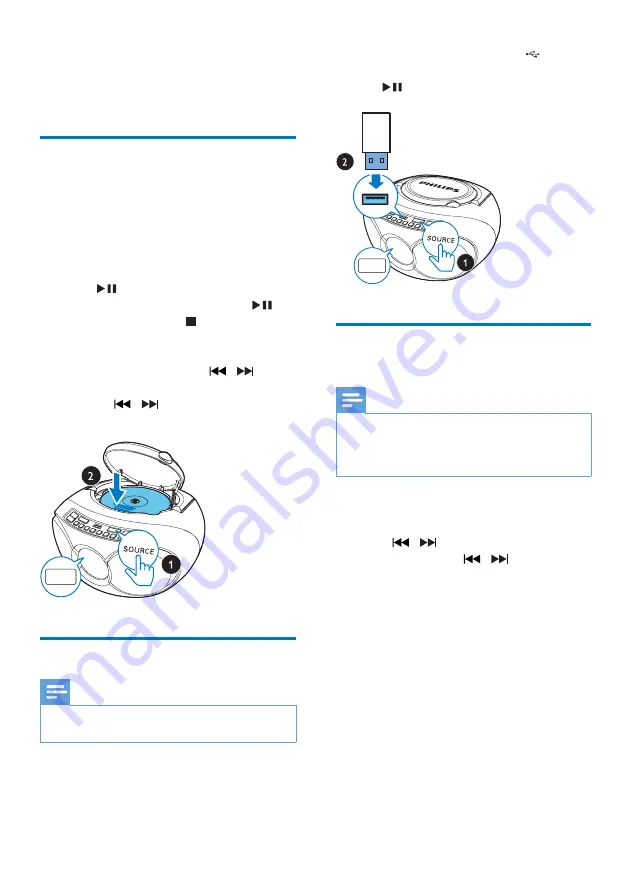 Philips AZ318 User Manual Download Page 10