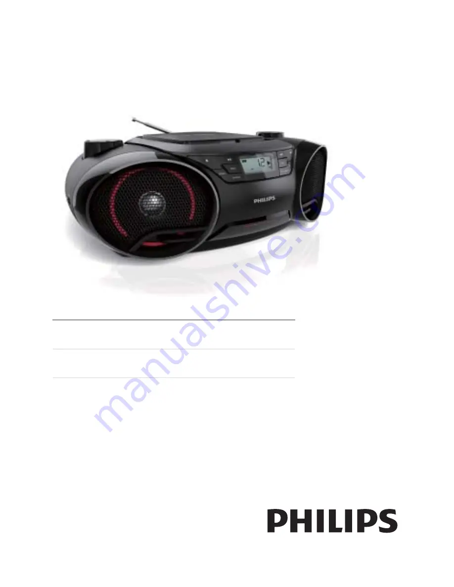 Philips AZ3811 User Manual Download Page 1