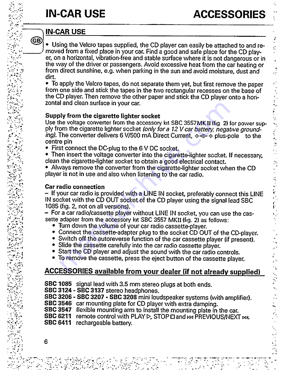 Philips AZ6815 User Manual Download Page 8