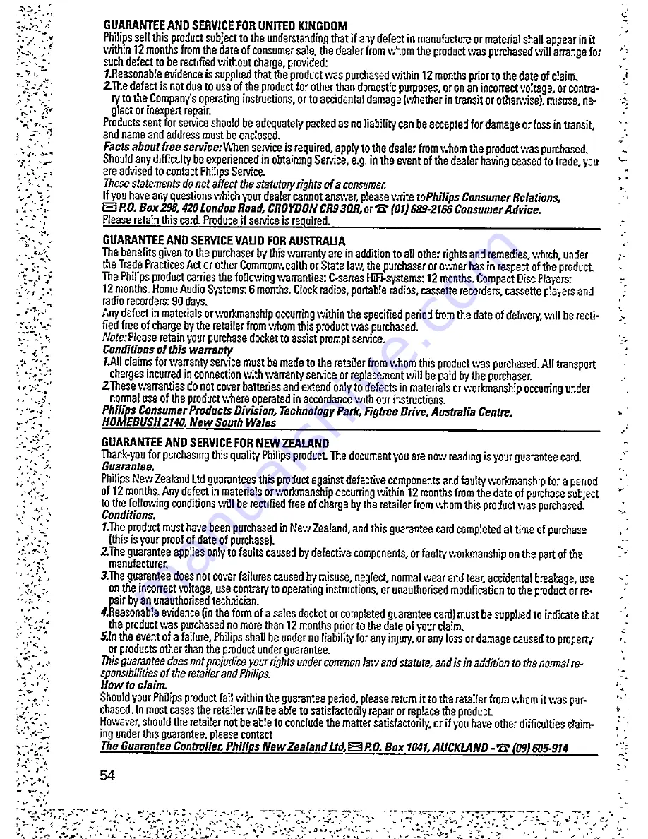 Philips AZ6815 User Manual Download Page 14