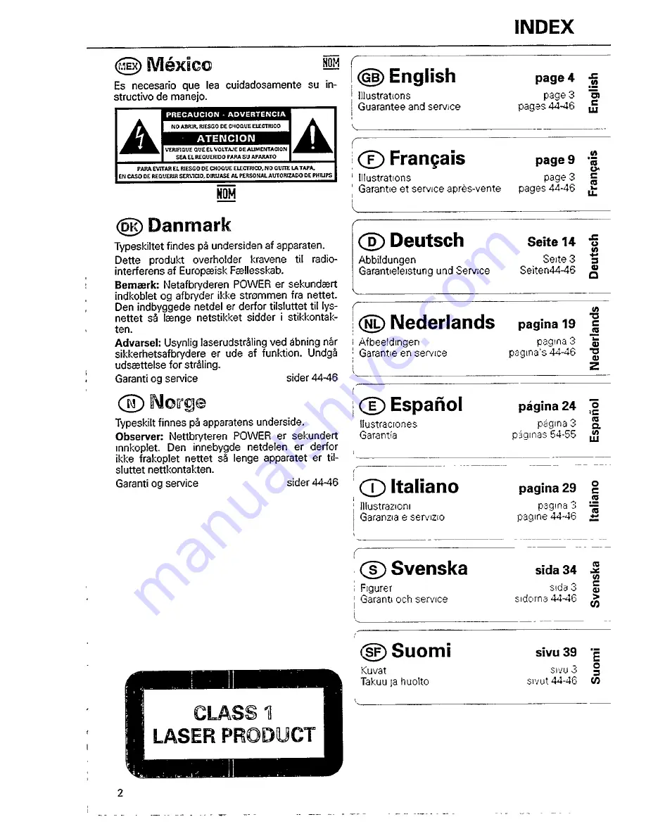 Philips AZ8012 User Manual Download Page 4