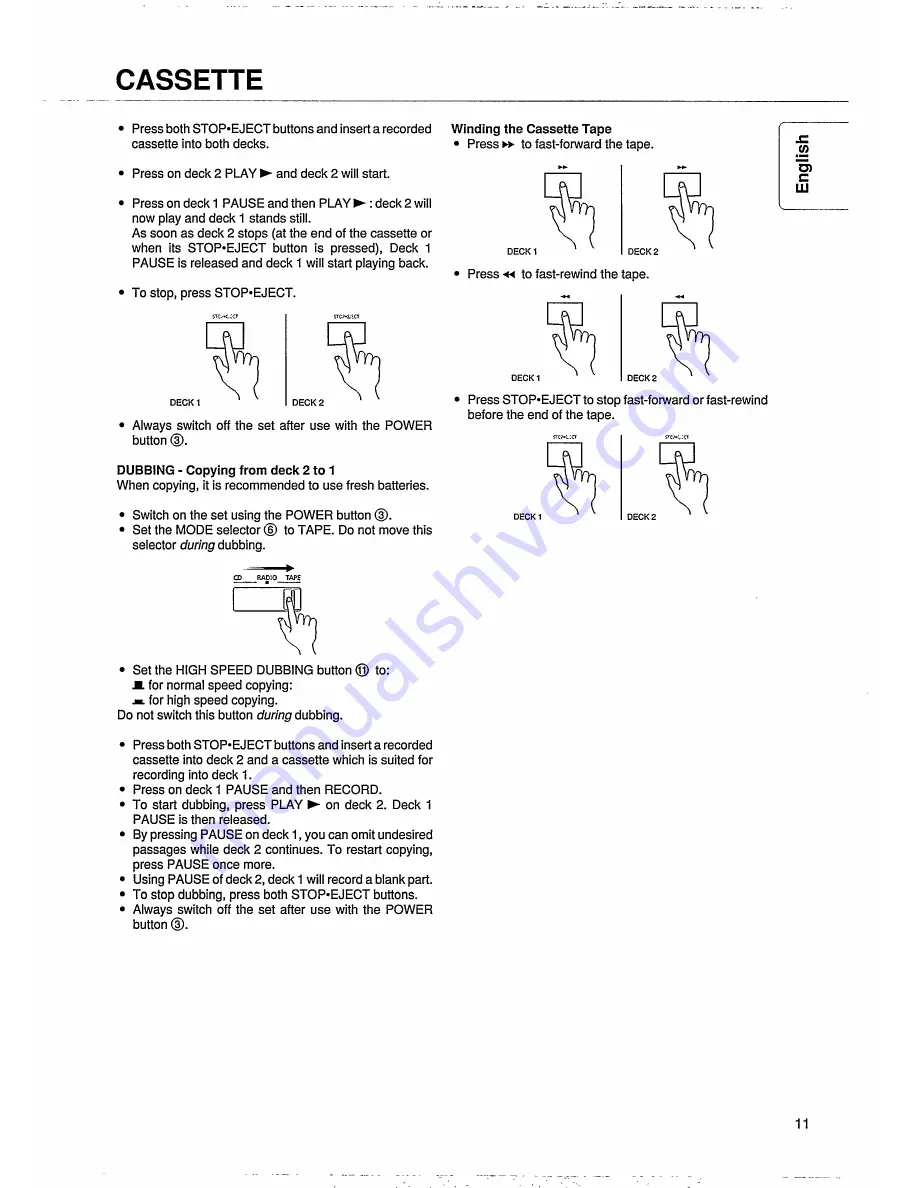 Philips AZ9345 User Manual Download Page 11