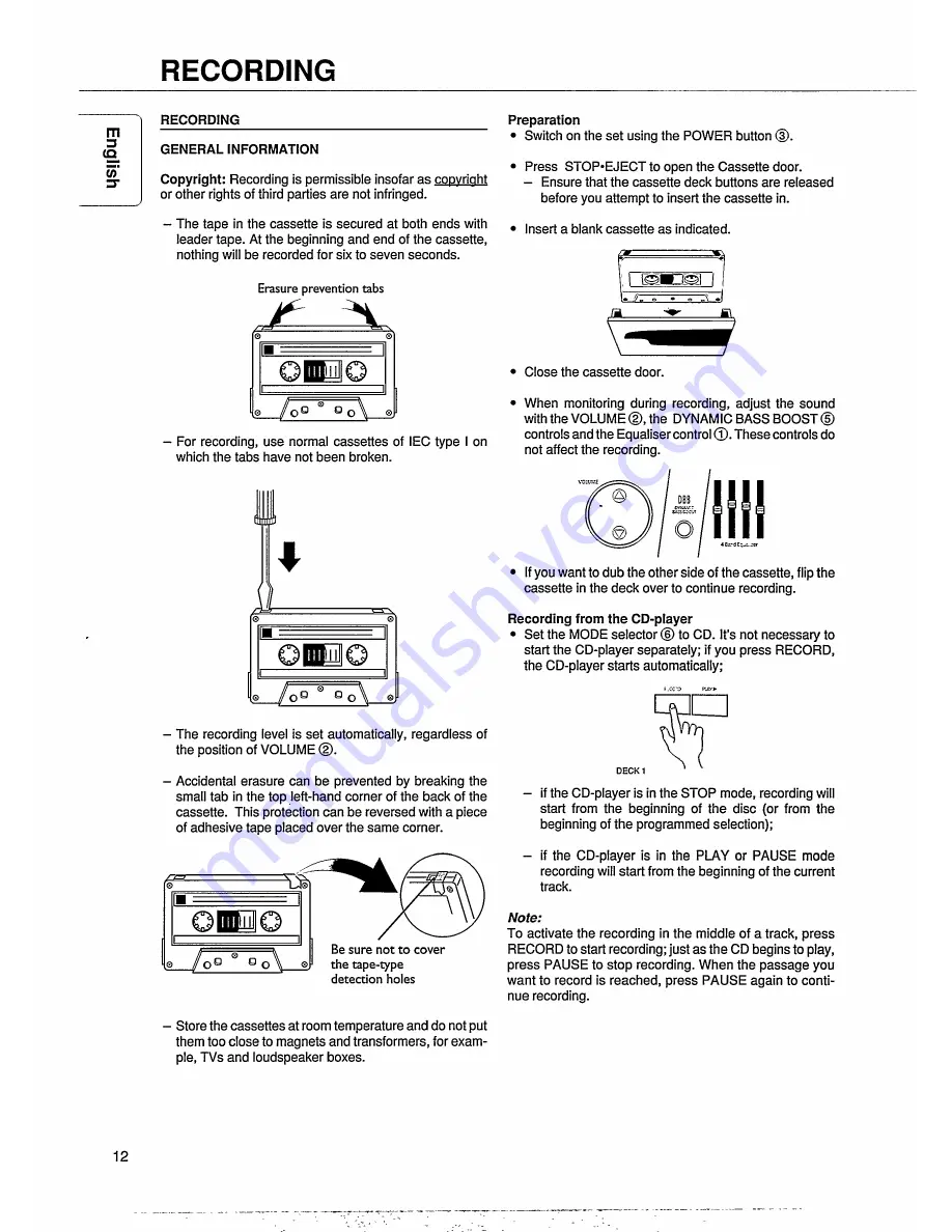 Philips AZ9345 User Manual Download Page 12