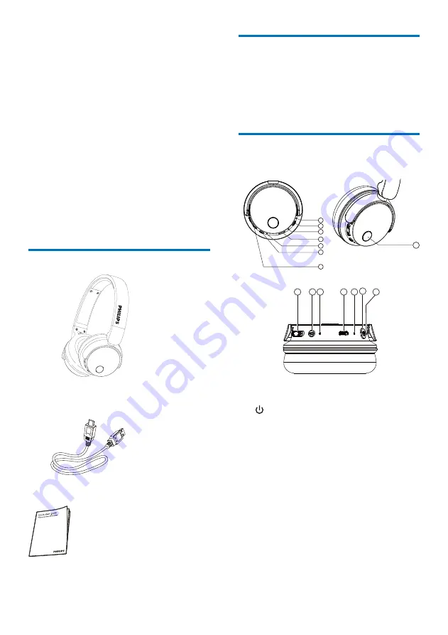 Philips BASS+ On-Ear BH305 User Manual Download Page 5