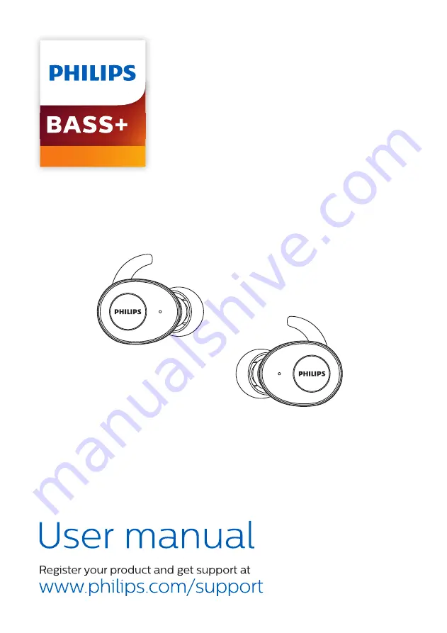 Philips BASS+ SHB2505 User Manual Download Page 1