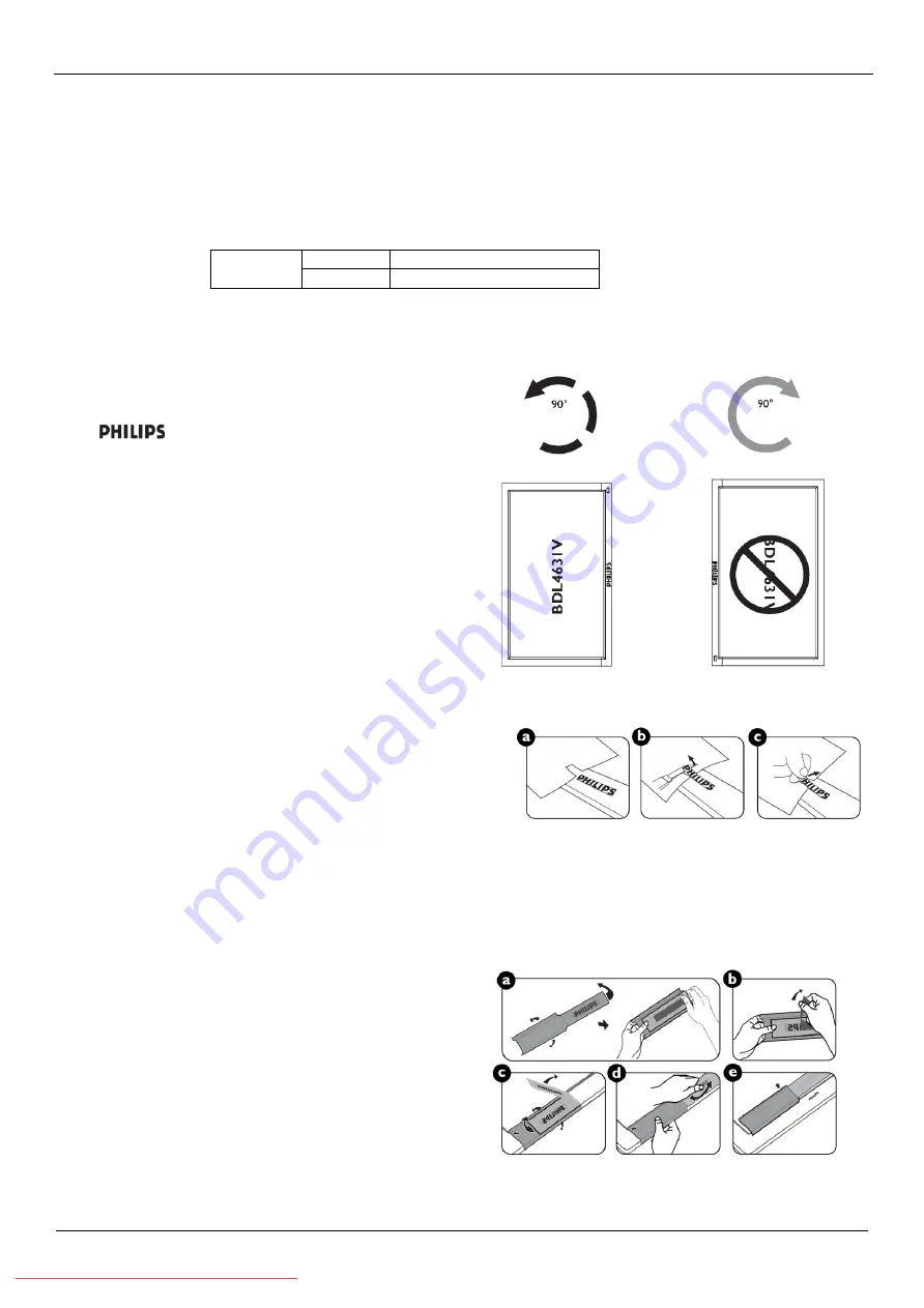 Philips BDL463IV User Manual Download Page 20