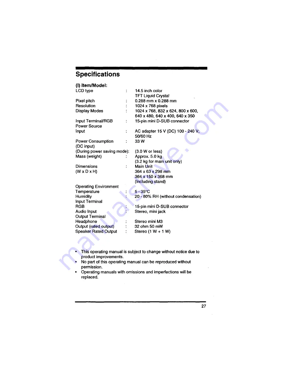 Philips Brilliance 4500AX Owner'S Manual Download Page 29