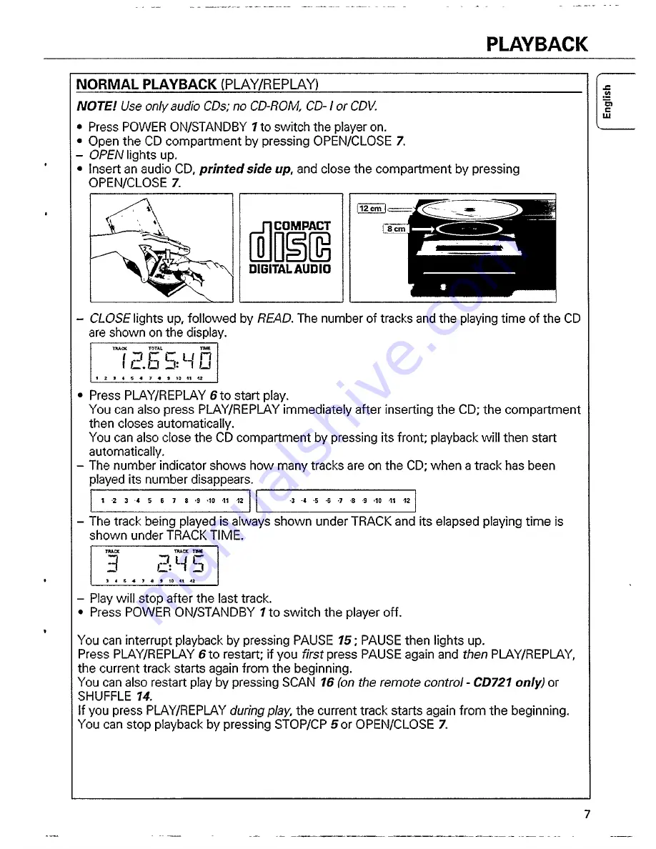 Philips CD 711 Instructions For Use Manual Download Page 7