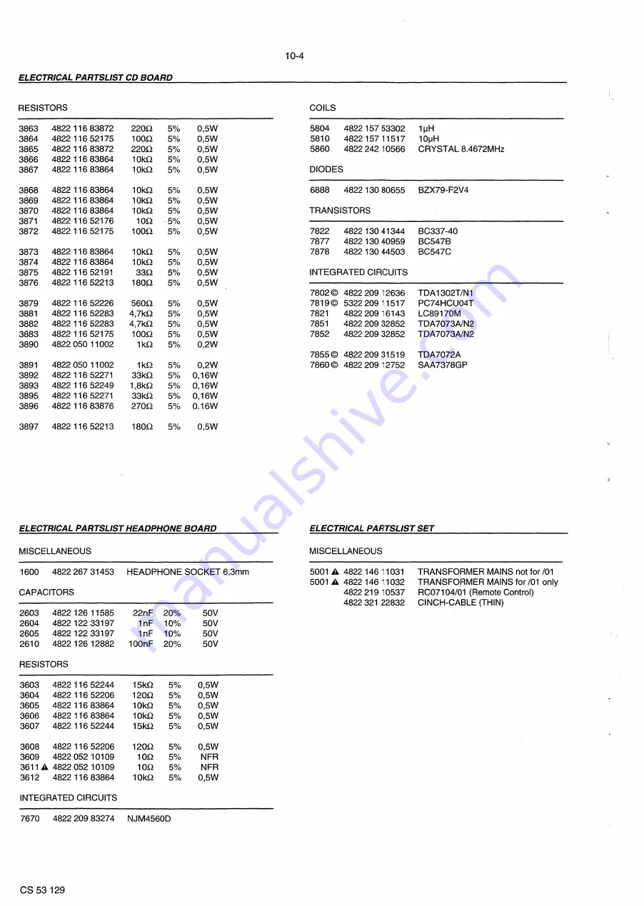 Philips CD 713 Service Manual Download Page 33