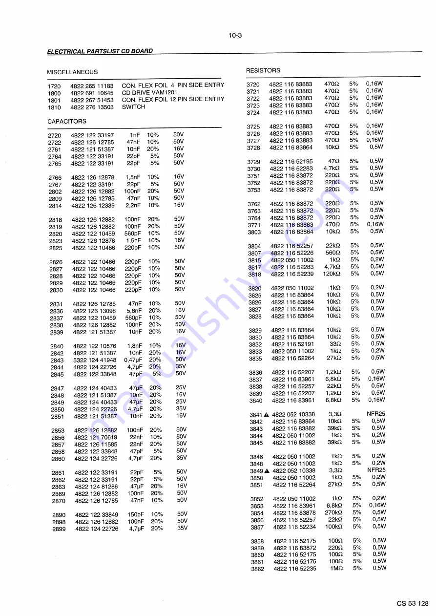 Philips CD 713 Service Manual Download Page 34