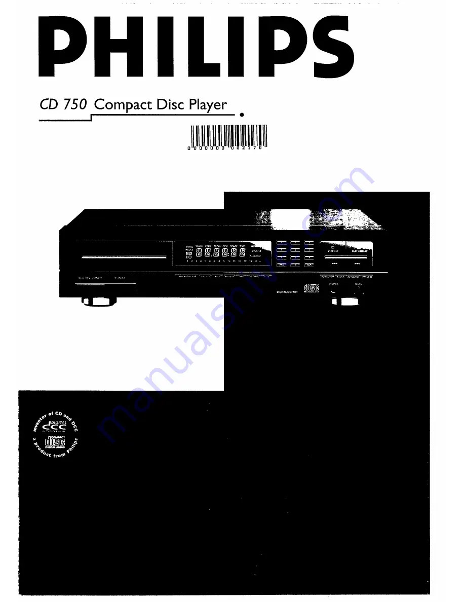 Philips CD 750 User Manual Download Page 1