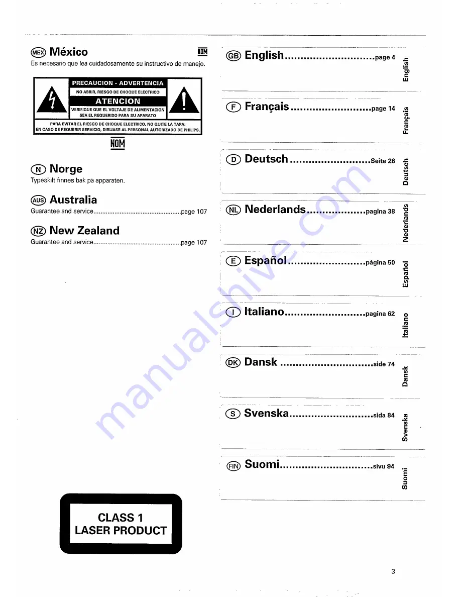 Philips CD 750 User Manual Download Page 3