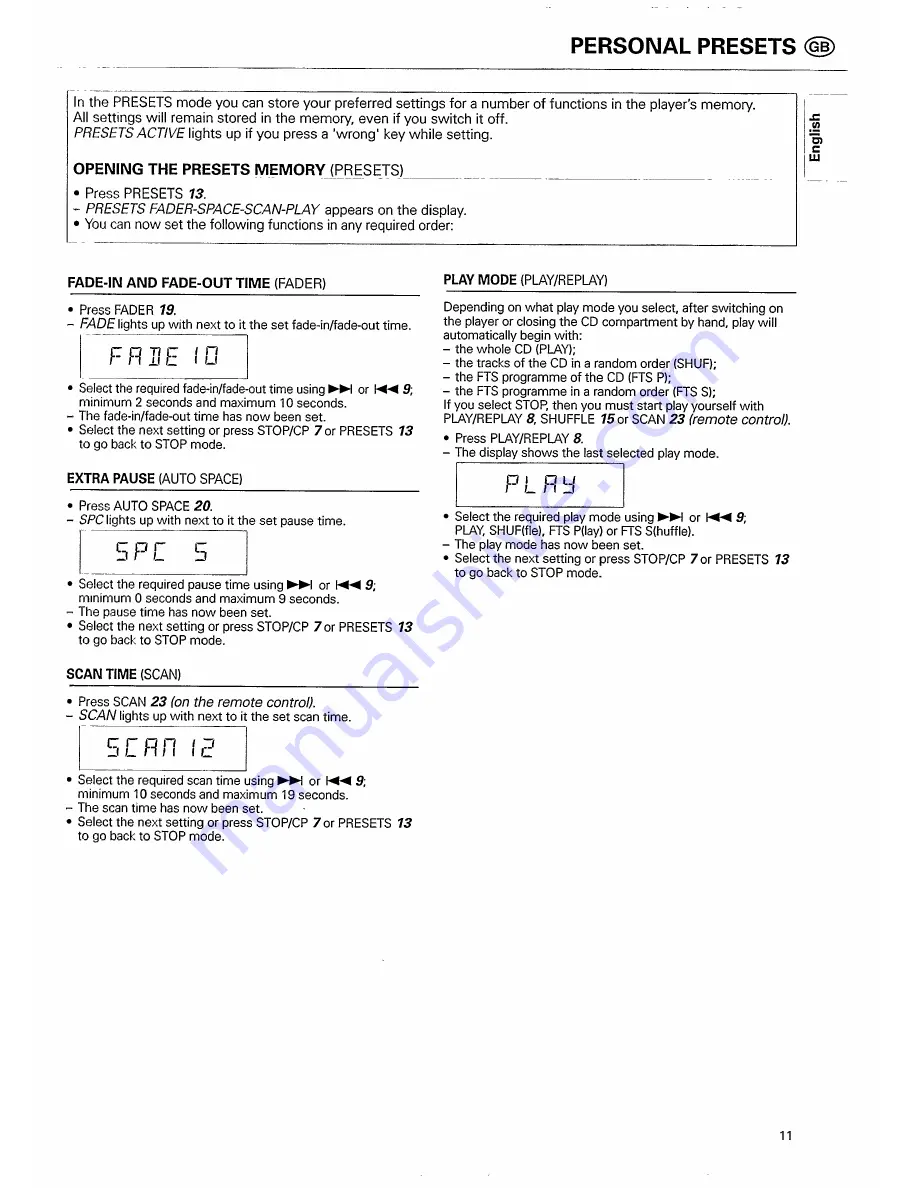 Philips CD 750 User Manual Download Page 11