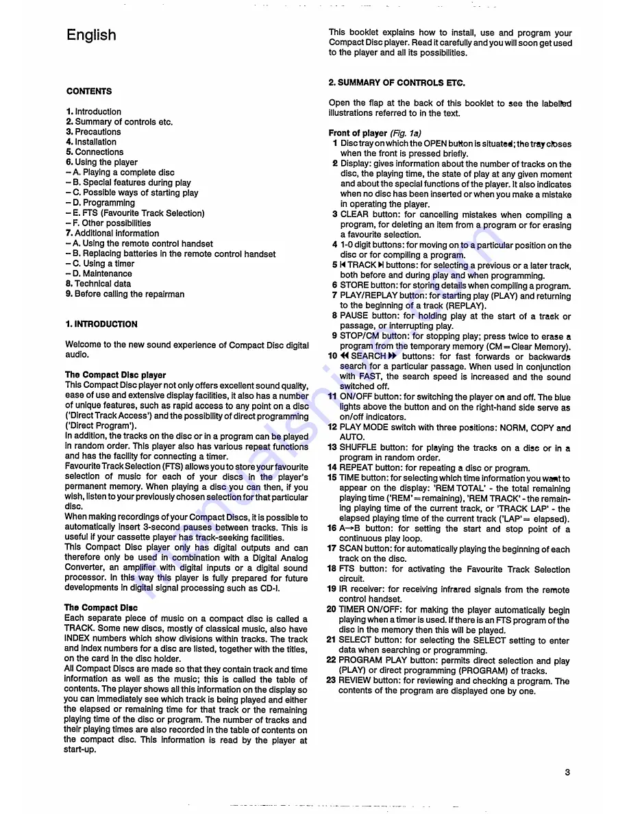 Philips CDD 882 User Manual Download Page 5