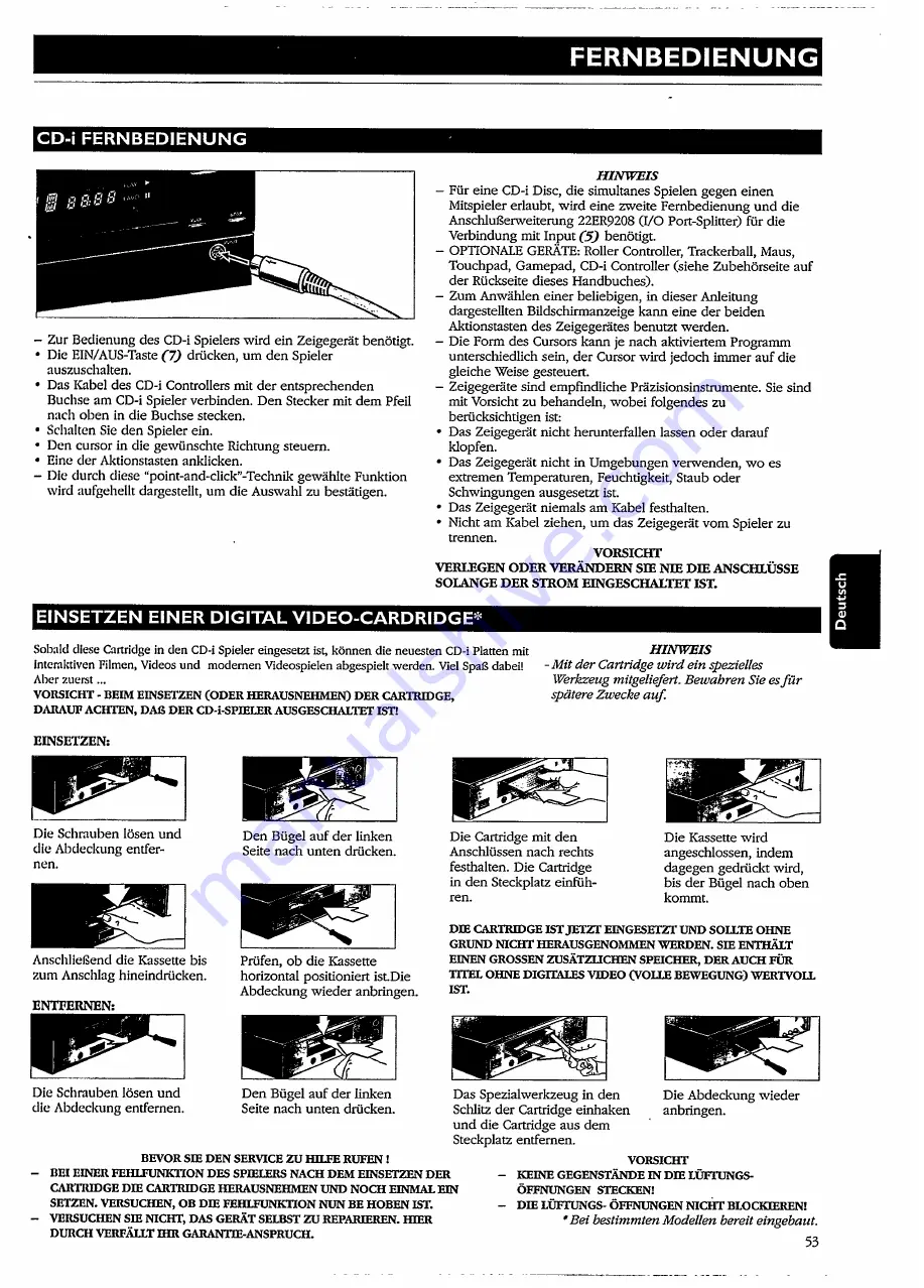 Philips CDI 210 User Manual Download Page 53