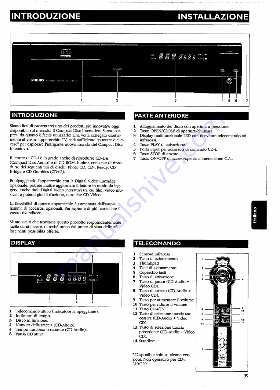 Philips CDI 210 User Manual Download Page 59