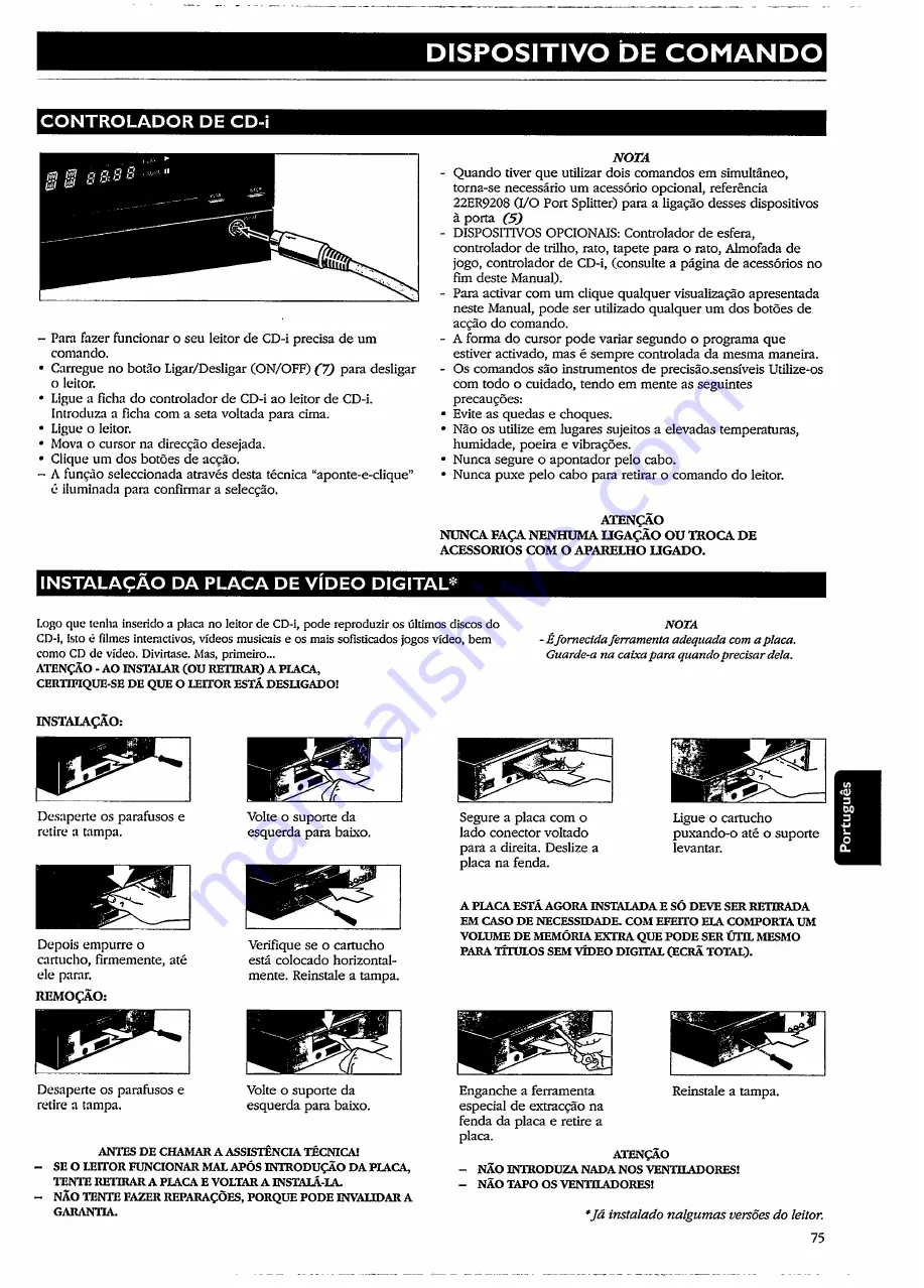 Philips CDI 210 User Manual Download Page 75