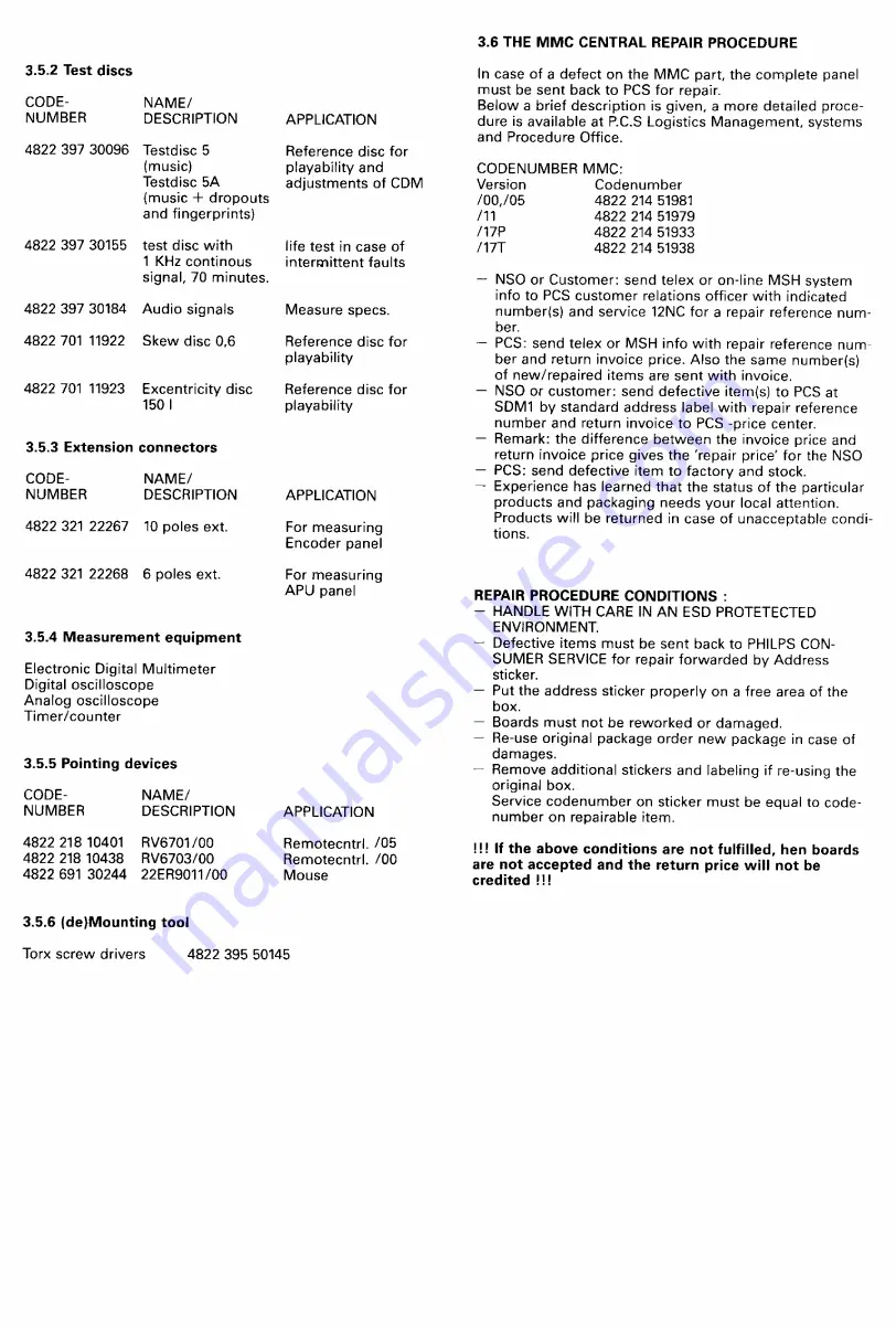 Philips CDI 220/00 Service Manual Download Page 9