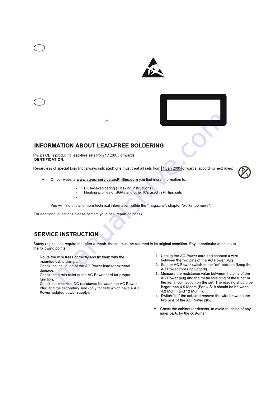 Philips CED1700/51 Service Manual Download Page 4