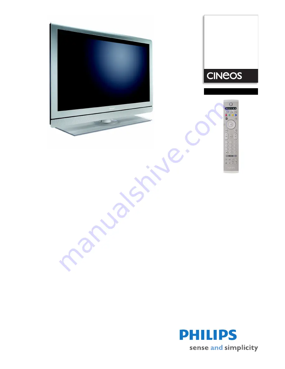 Philips Cineos 32PF9630/78 Скачать руководство пользователя страница 1