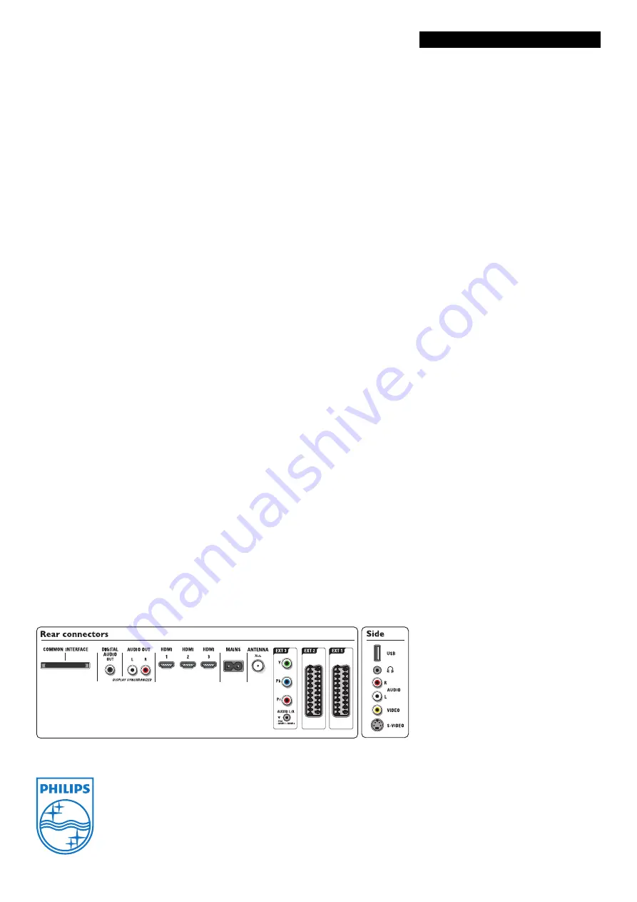 Philips Cineos 52PFL9432D Specifications Download Page 3