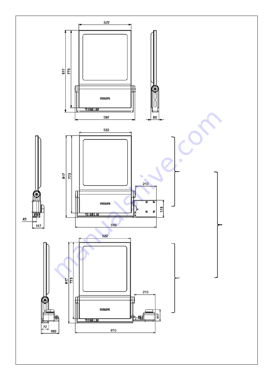 Philips Clearflood Large BVP651 Скачать руководство пользователя страница 3