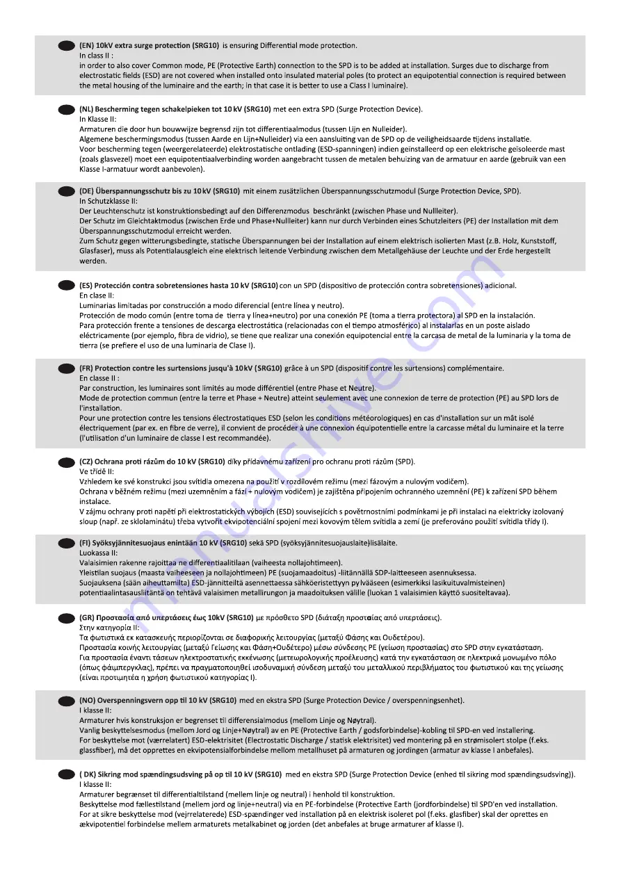 Philips Clearflood Large BVP651 Manual Download Page 11