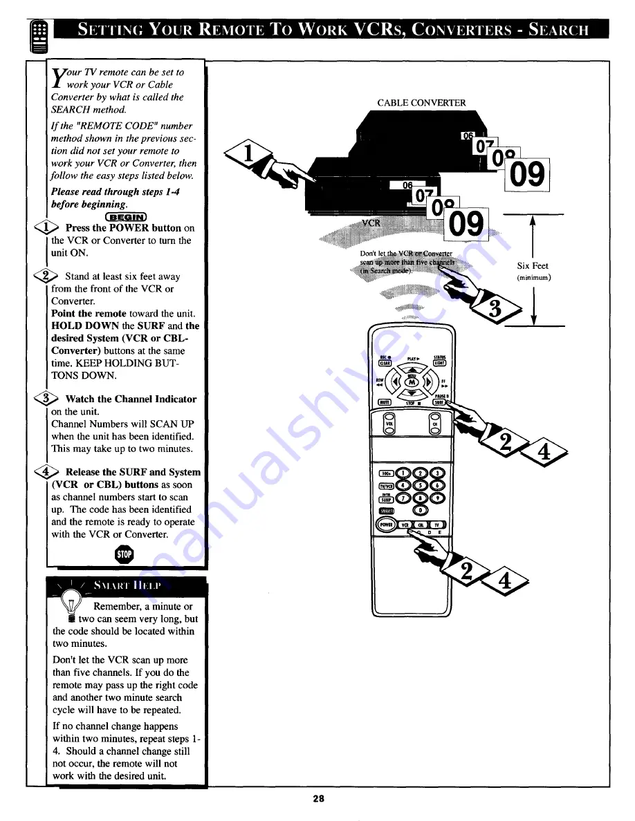 Philips COLOR TV 32 INCH TABLE TS3254C Owner'S Manual Download Page 28