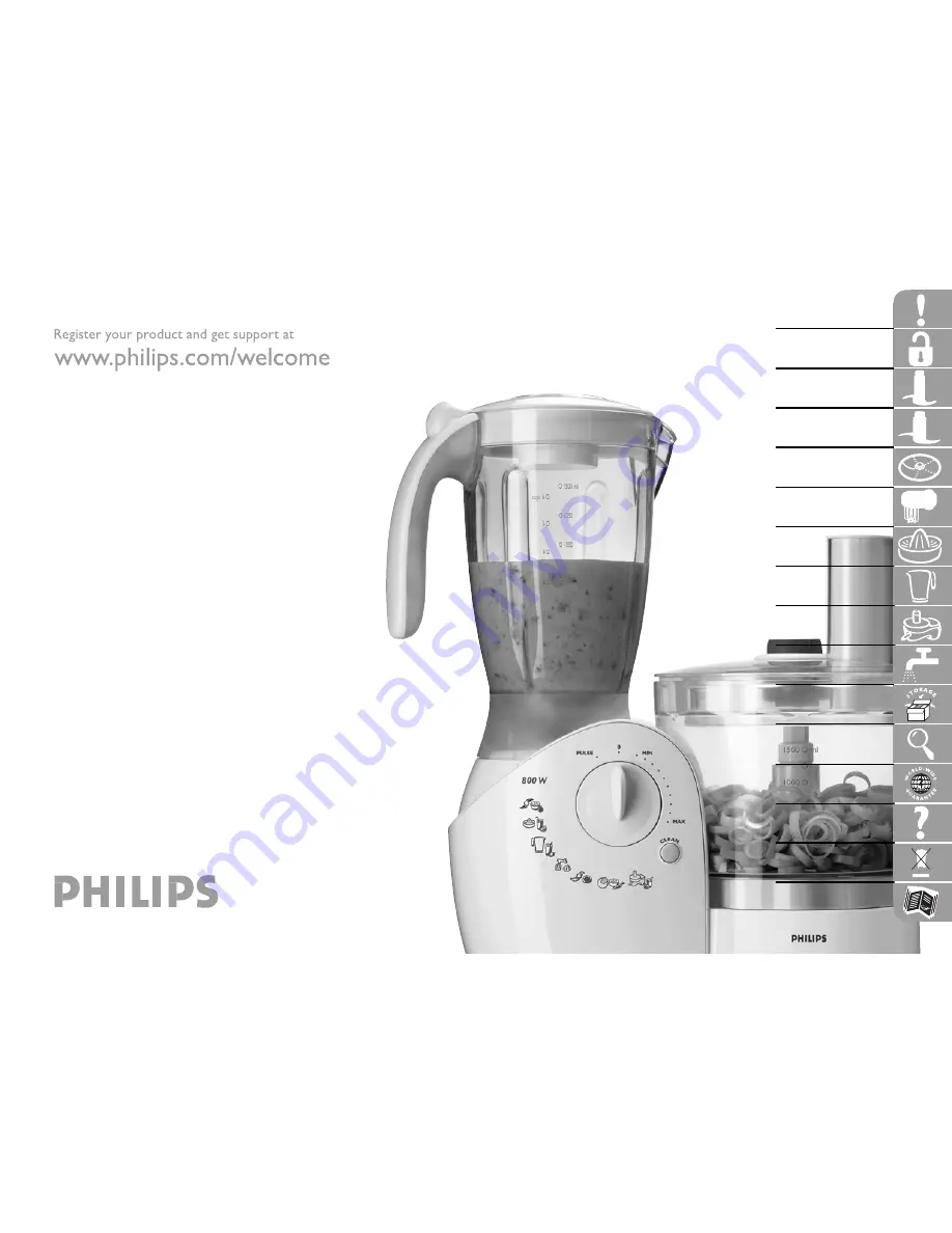 Philips CUCINA HR7740 Скачать руководство пользователя страница 1