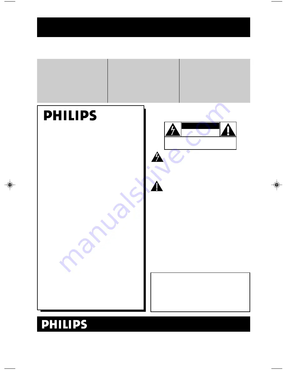 Philips DC912 User Manual Download Page 3