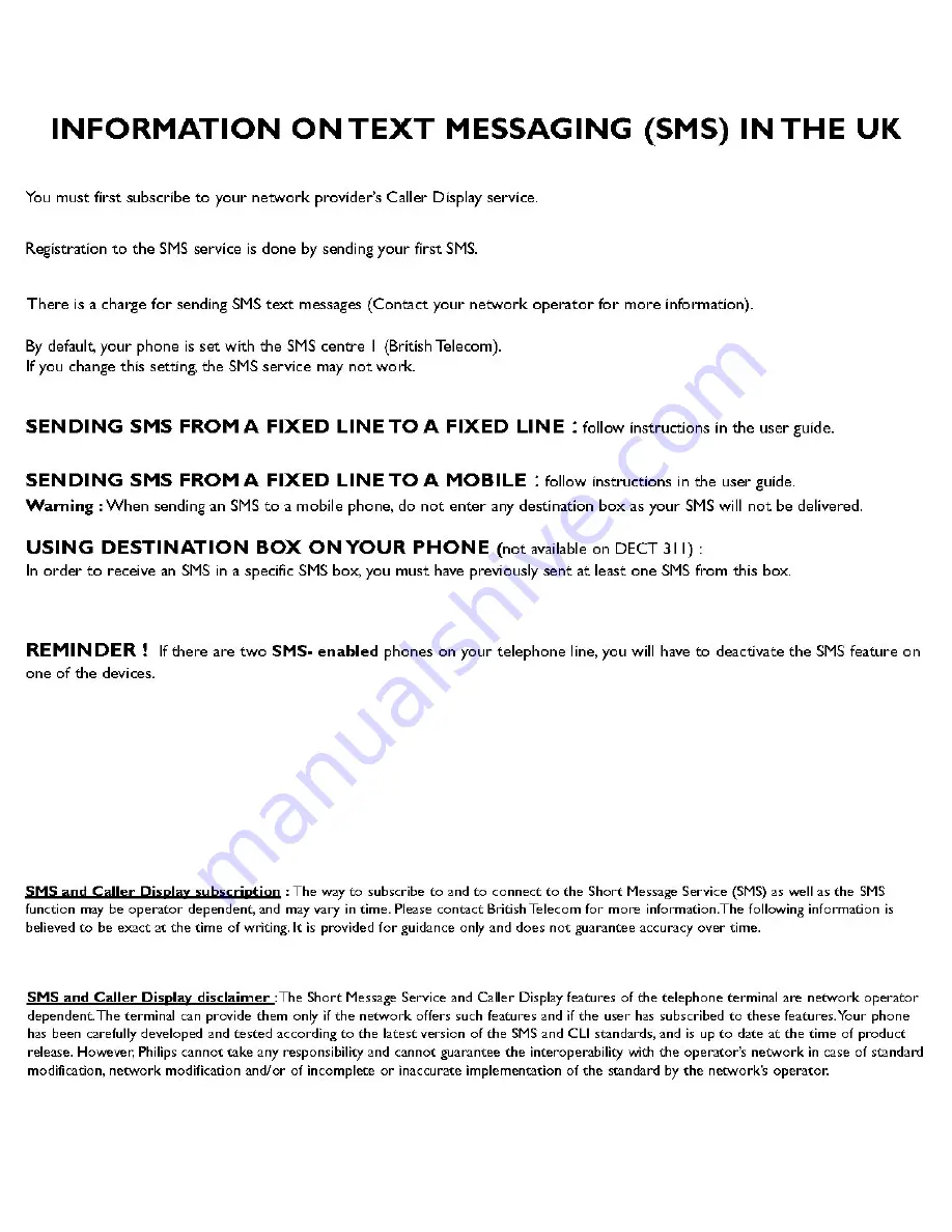 Philips DECT311 User Manual Download Page 50