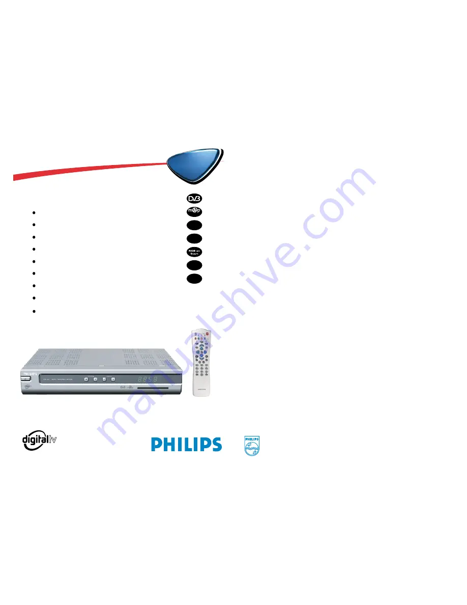 Philips DTR6600 Technical Specifications Download Page 1