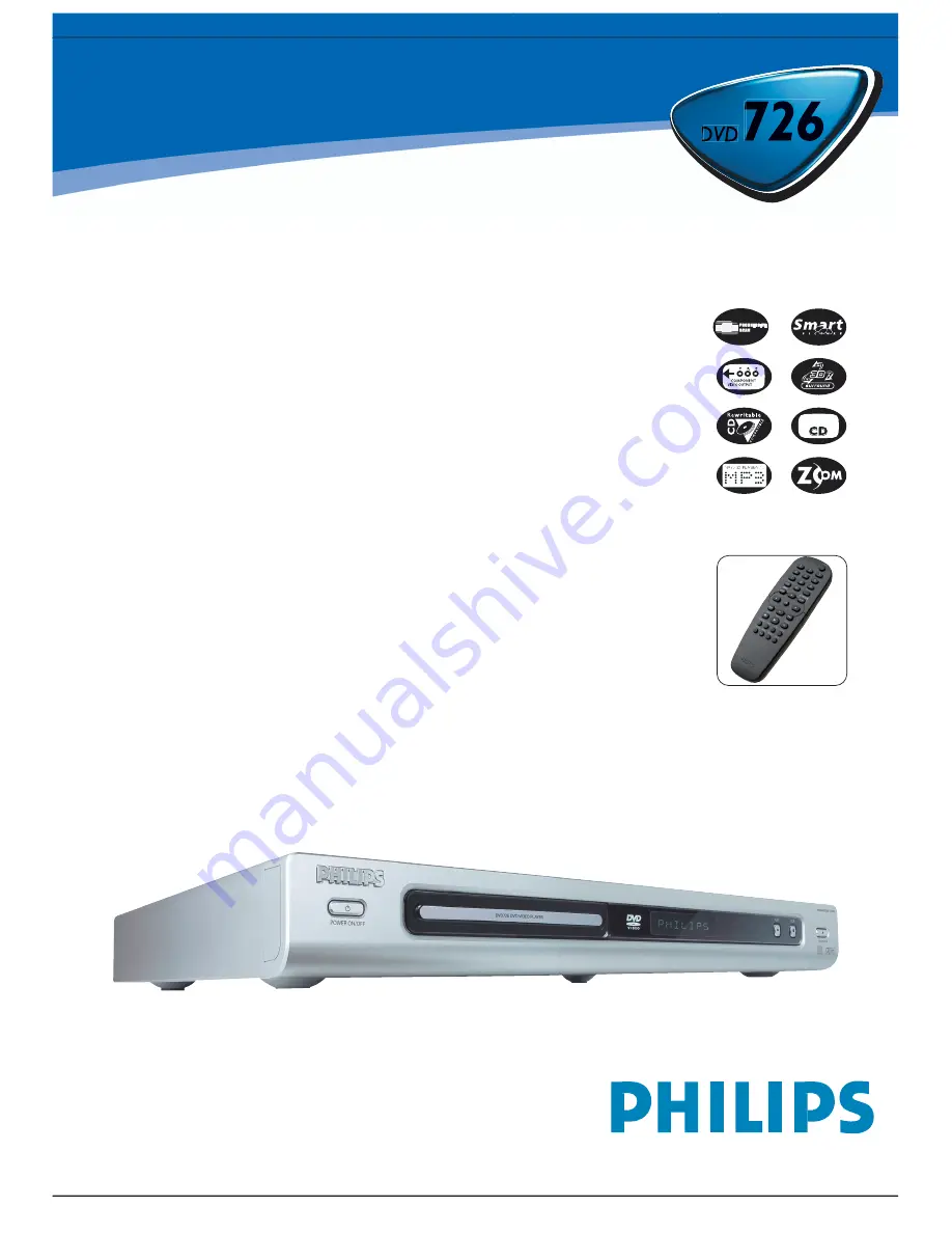 Philips DVD 726 Specifications Download Page 1