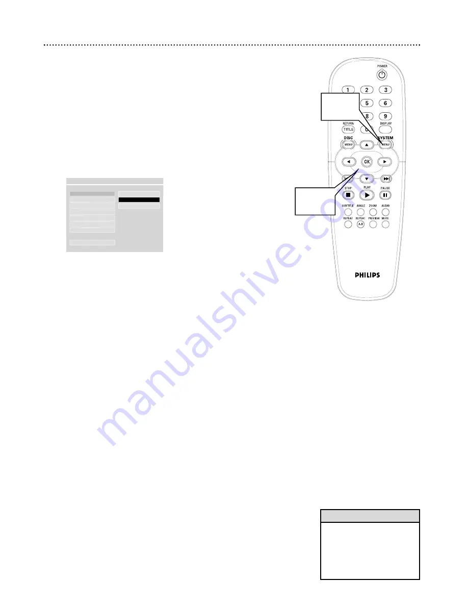 Philips DVD615 Owner'S Manual Download Page 36