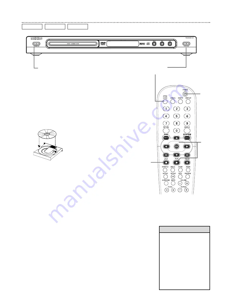 Philips DVD727 Owner'S Manual Download Page 16