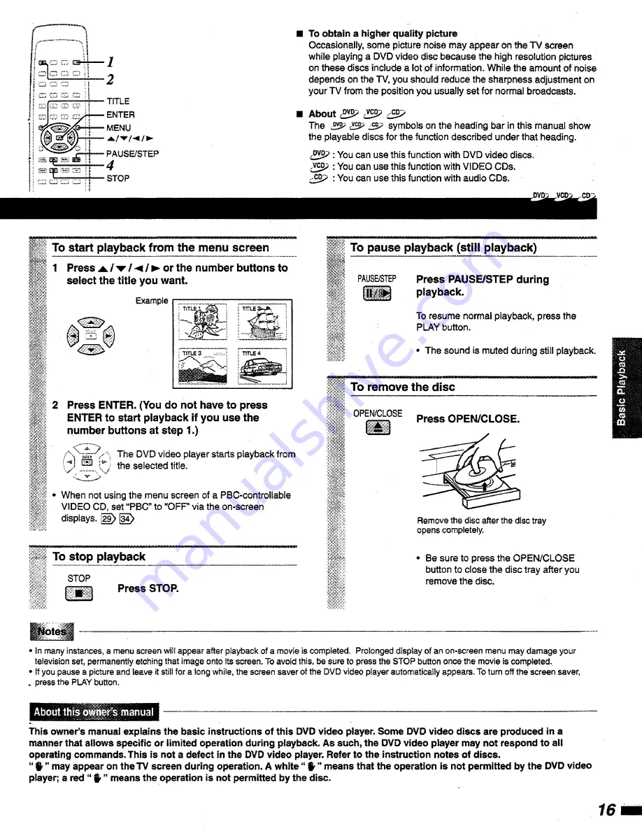 Philips DVD815AT Скачать руководство пользователя страница 16