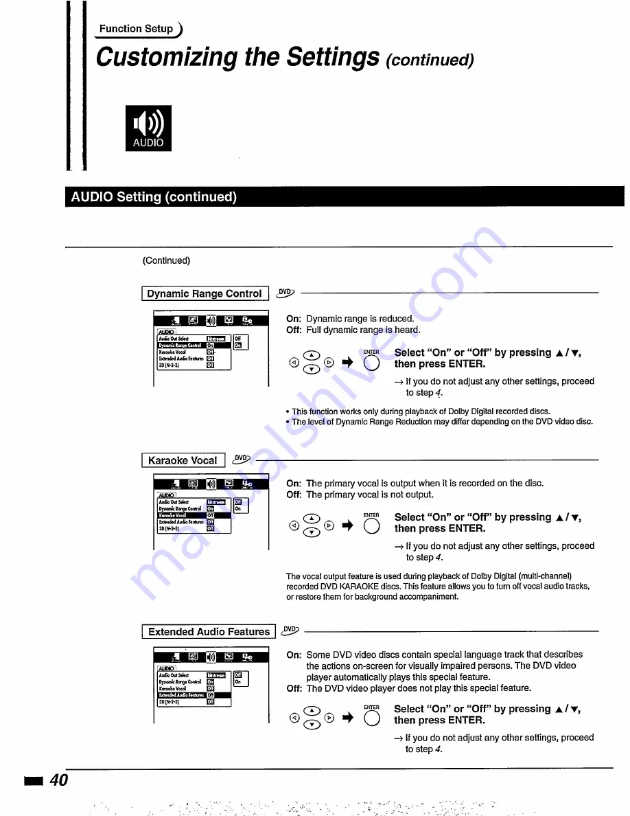 Philips DVD850AT99 Instructions For Use Manual Download Page 40