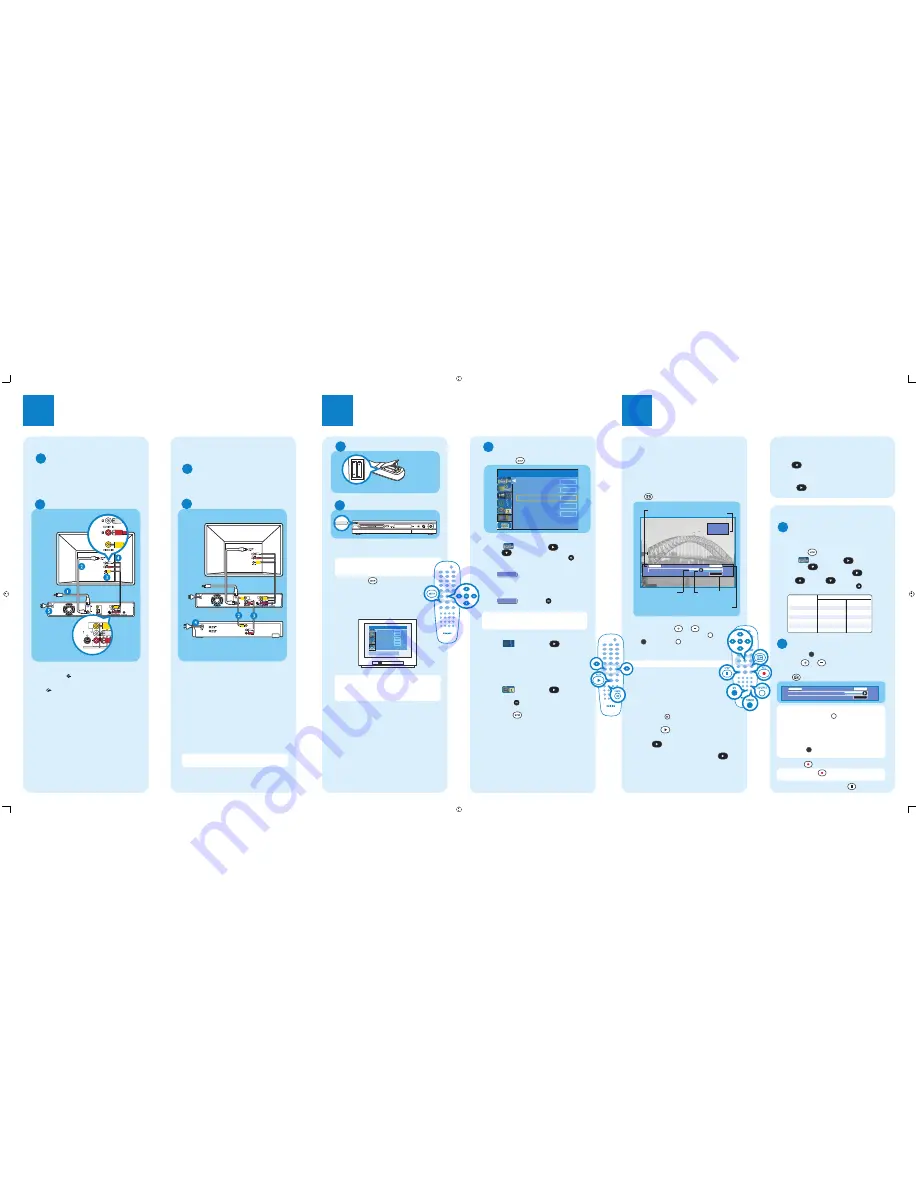 Philips DVDR 3360H Quick Start Manual Download Page 2