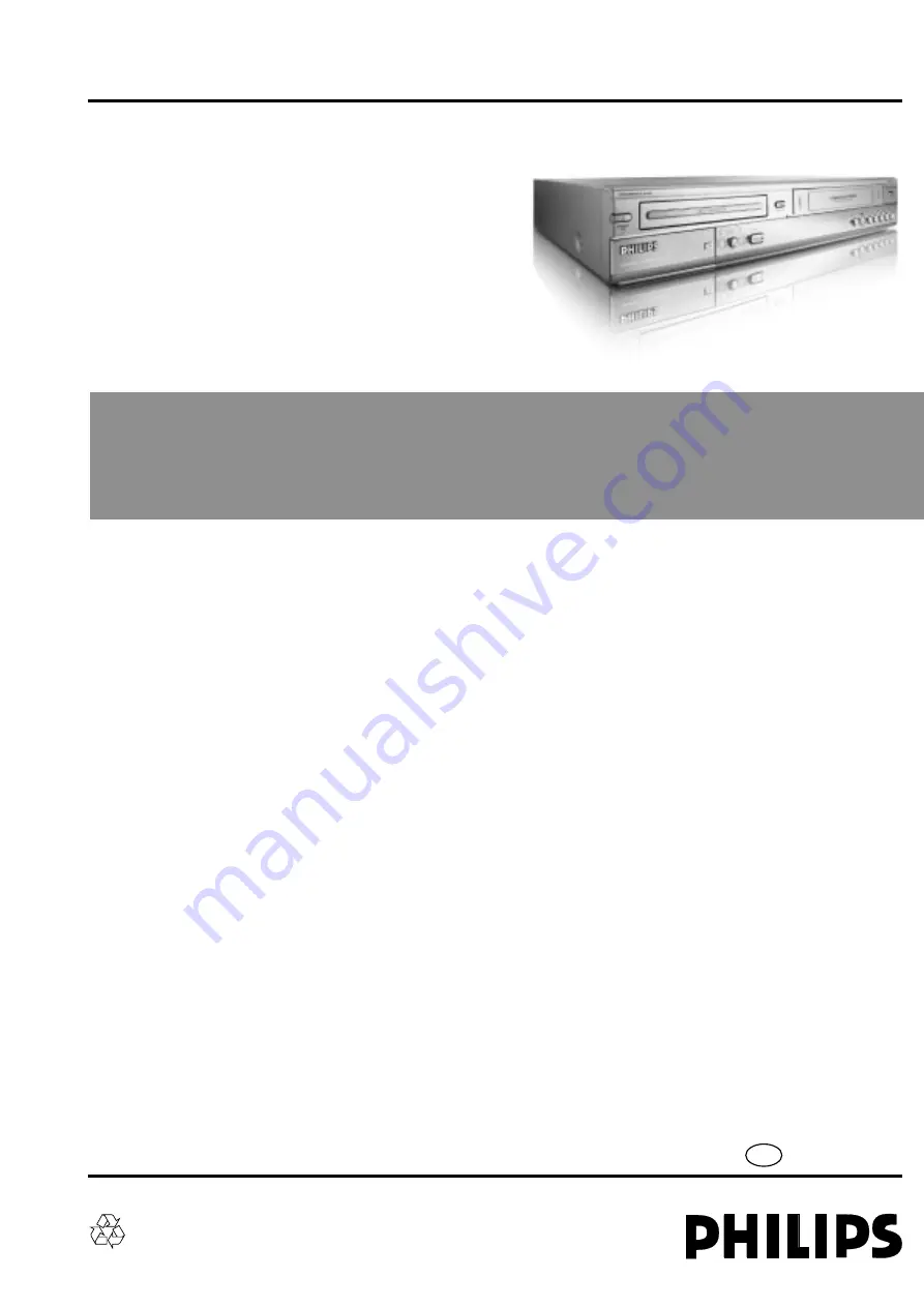 Philips DVDR3320V Series Service Manual Download Page 1