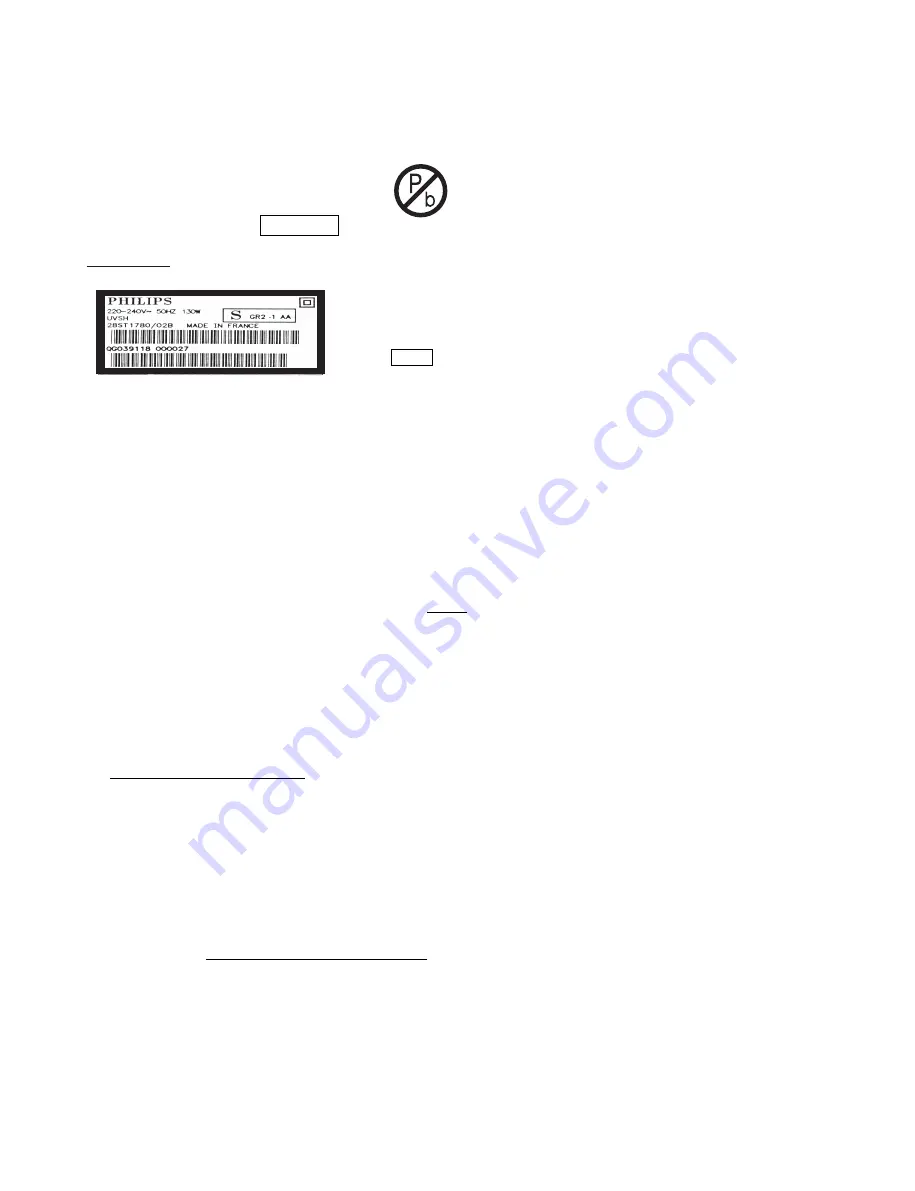 Philips DVDR3320V Series Service Manual Download Page 5