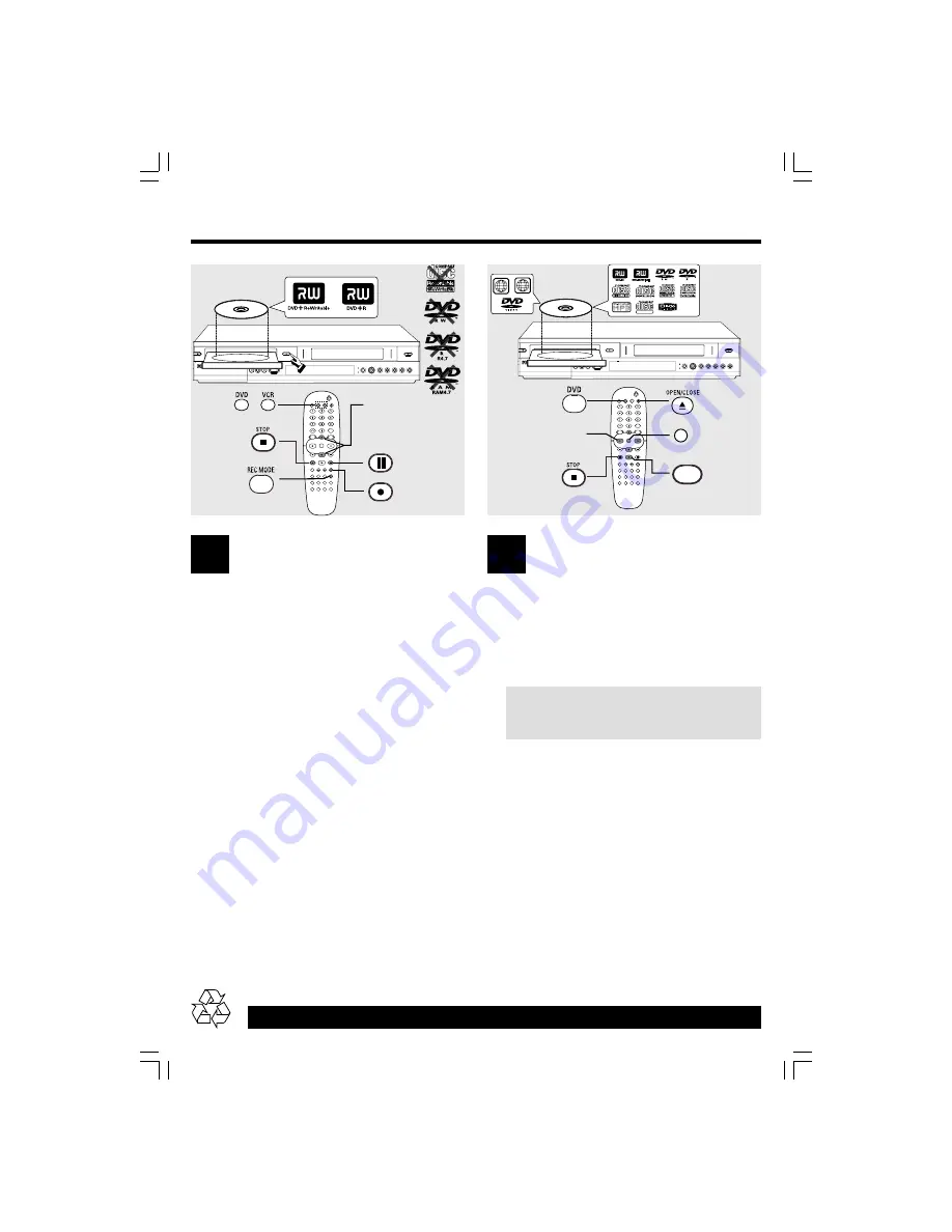 Philips DVDR3320VR Quick Use Manual Download Page 10